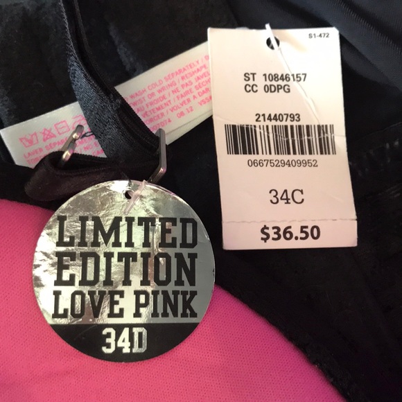 NEW Love Pink Limited Edition Convertible Bra - Picture 4 of 5
